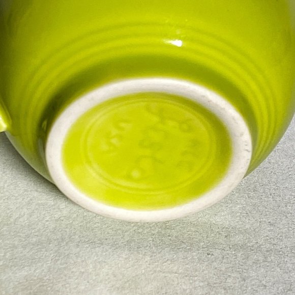 Fiesta Flat Cup & Saucer Set Of Two 2 Lemongrass by HOMER LAUGHLIN USA - Picture 9 of 12